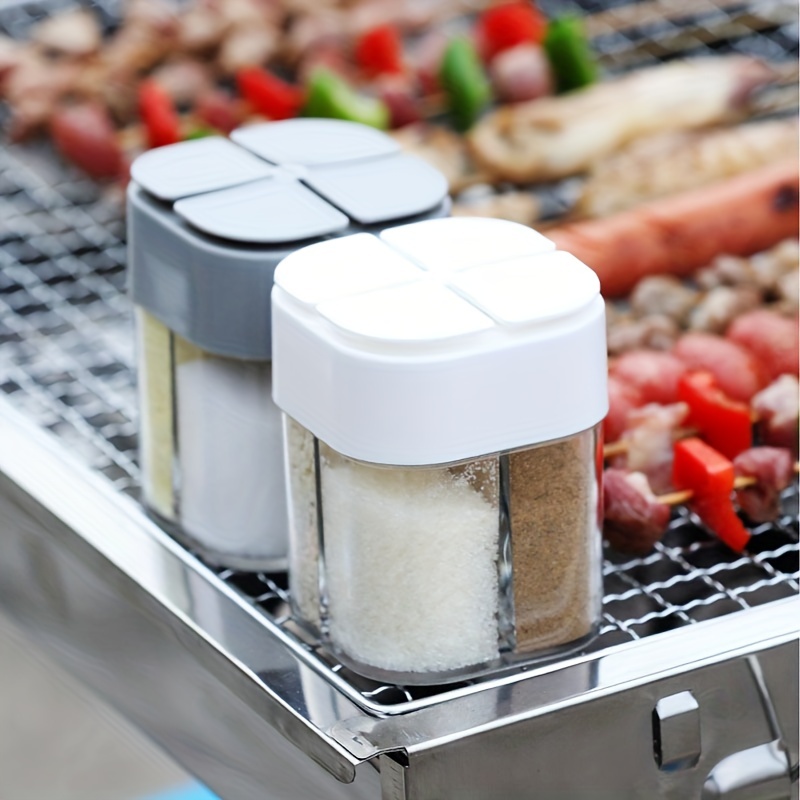Spice Jar Labels - 4in1 Camping Seasoning Shaker Multi-Purpose Spice