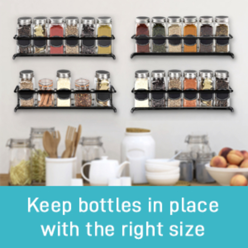 2PCS Kitchen Spice Rack Metal  - Spice Jar Labels 评论和价格