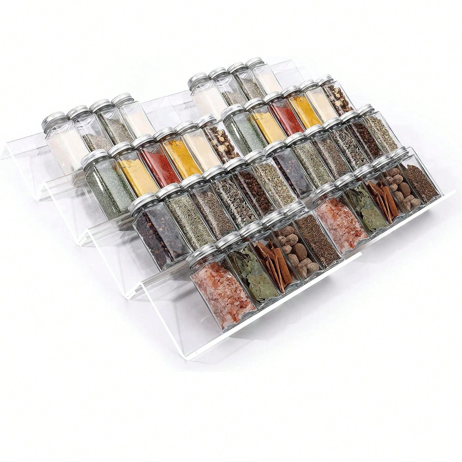 4/2 Layer Spice Drawer Organiz - Spice Jar Labels 评论和价格