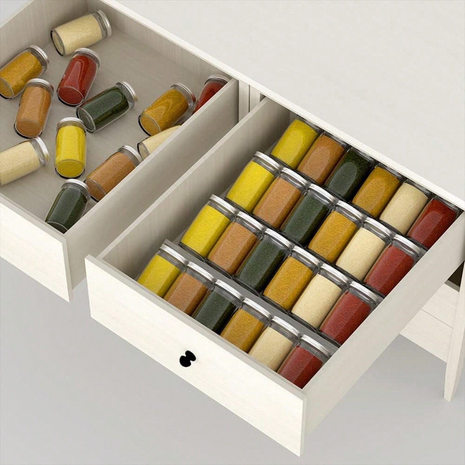 4/2 Layer Spice Drawer Organiz - Spice Jar Labels 评论和价格