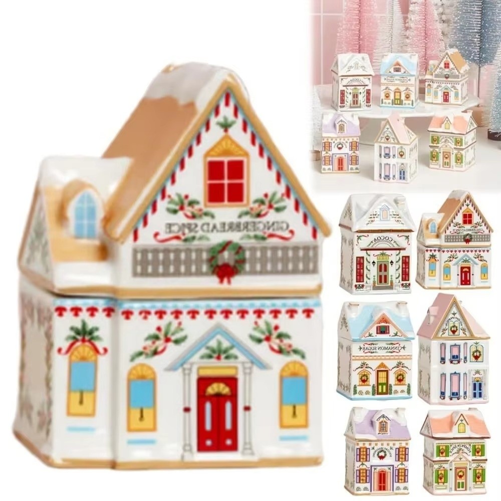 Gifts Cute Holiday Village Spi - Spice Jar Labels 评论和价格