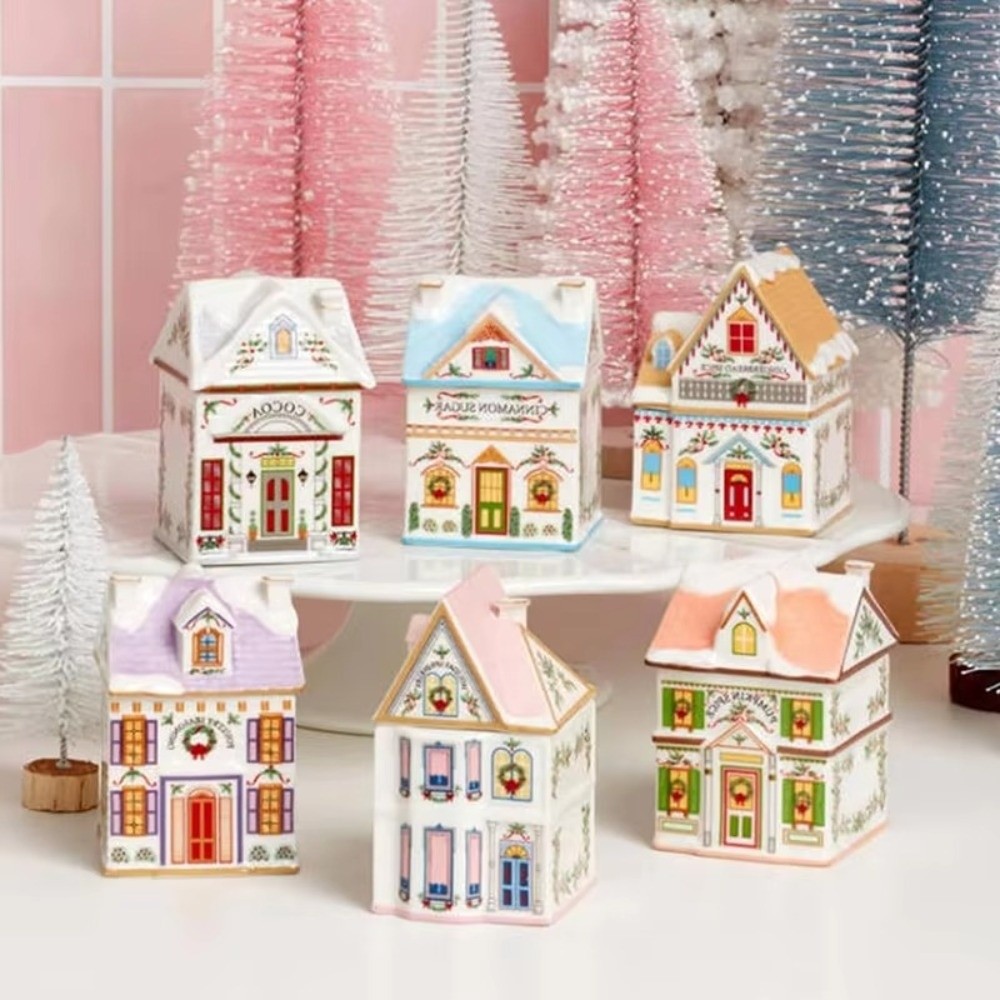 Gifts Cute Holiday Village Spi - Spice Jar Labels 评论和价格