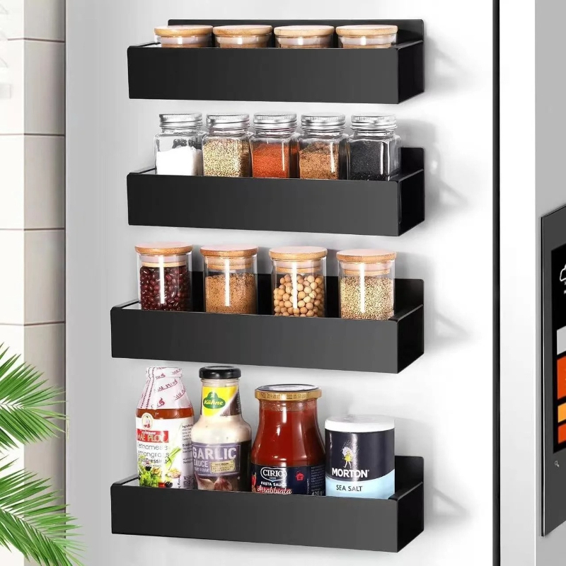 2 Pack Black Magnetic Spice Ra - Spice Jar Labels 评论和价格