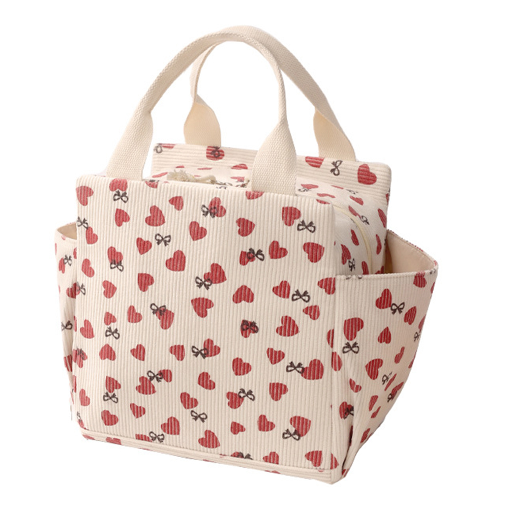 Insulated Corduroy Lunch Bag w - Meal Prep Cold Lunches 评论和价格