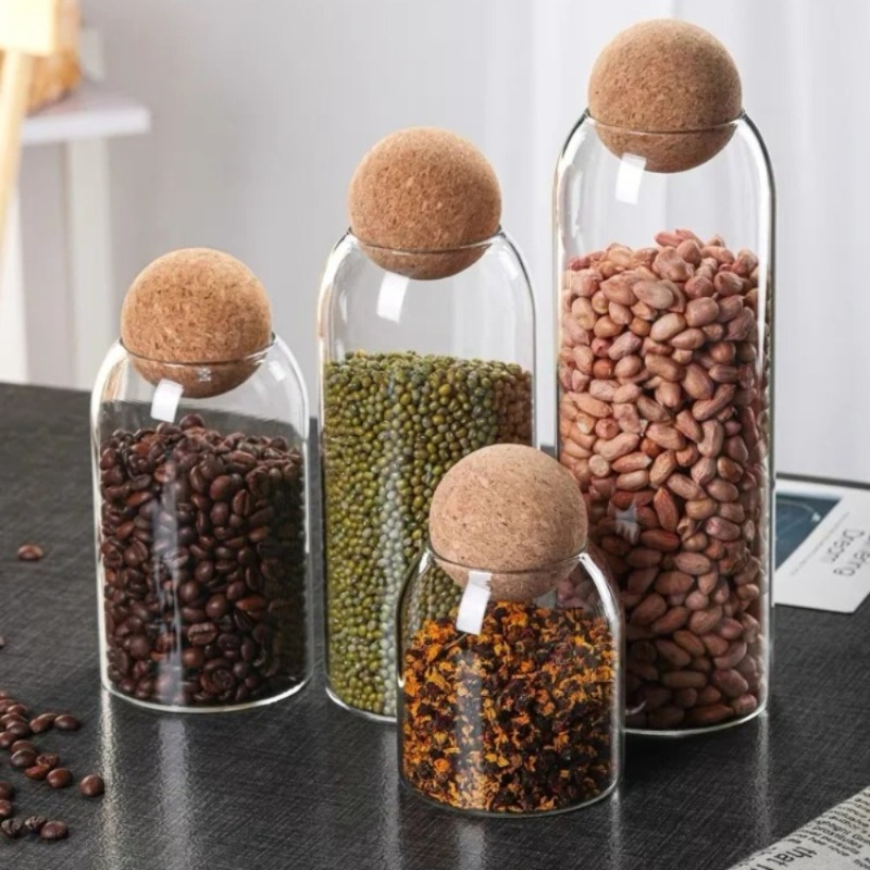 Glass Storage Jars with Ball C - Spice Jar Labels 评论和价格