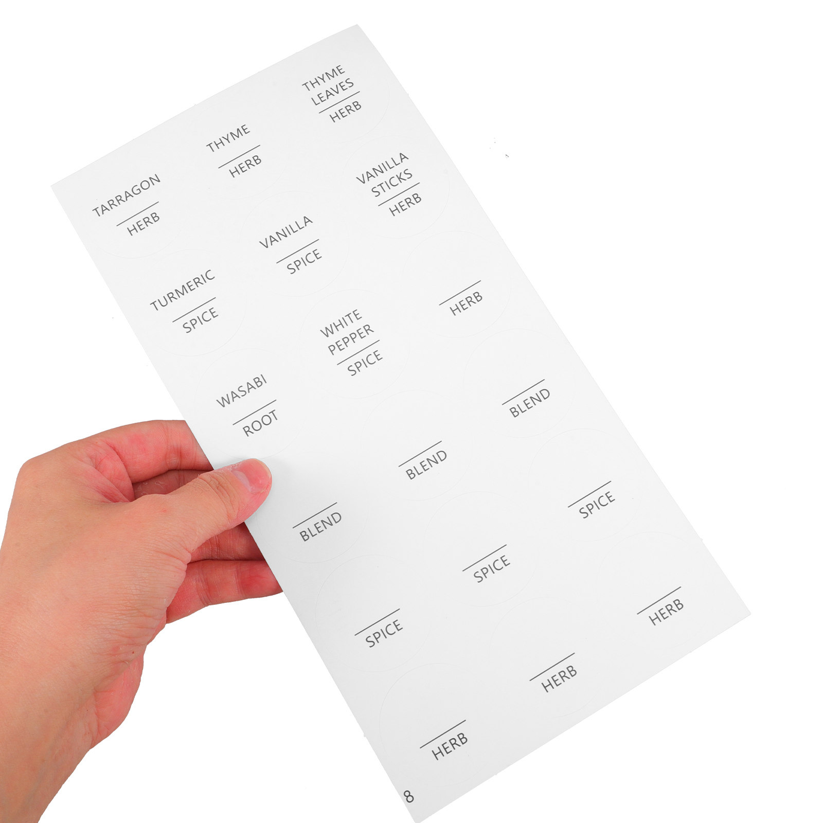 8 Sheets Waterproof Minimalist - Spice Jar Labels 评论和价格
