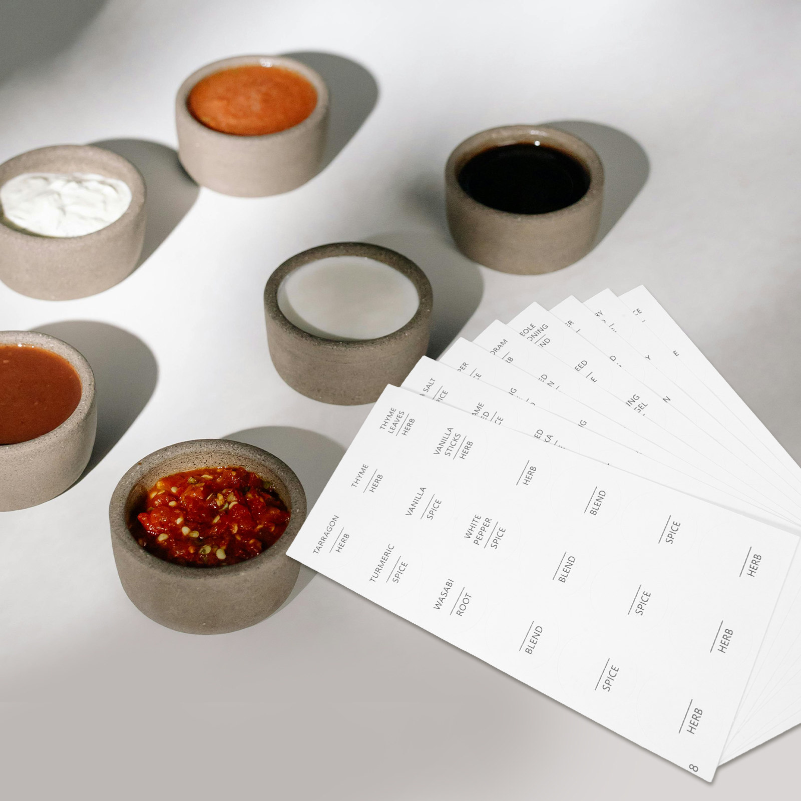 8 Sheets Waterproof Minimalist - Spice Jar Labels 评论和价格