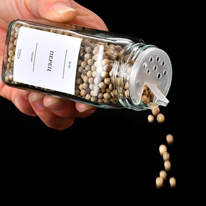 Square Spice Jars Set with Woo - Spice Jar Labels 评论和价格