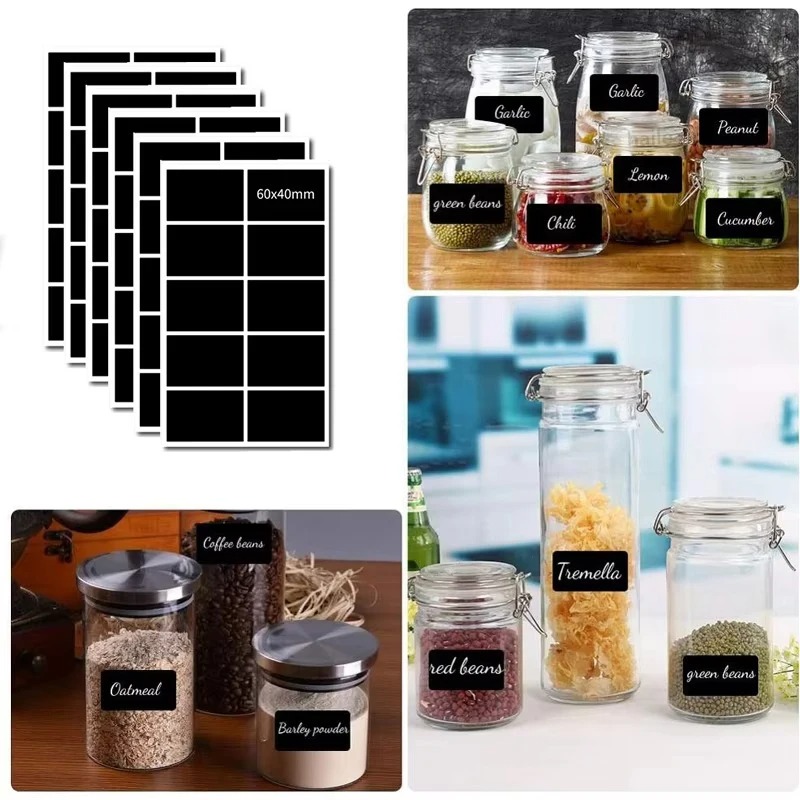 40-120pcs Waterproof Chalkboar - Spice Jar Labels 评论和价格
