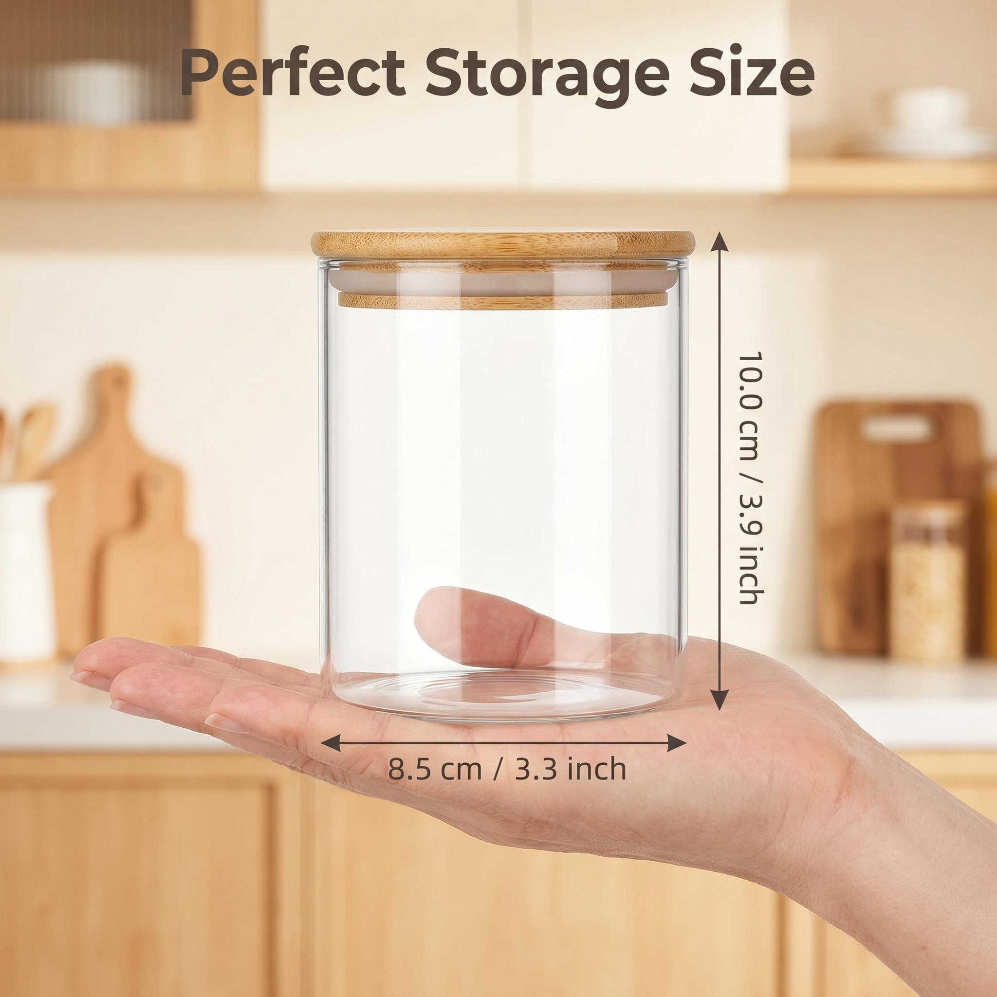 9 Pieces Clear Glass Storage C - Spice Jar Labels 评论和价格