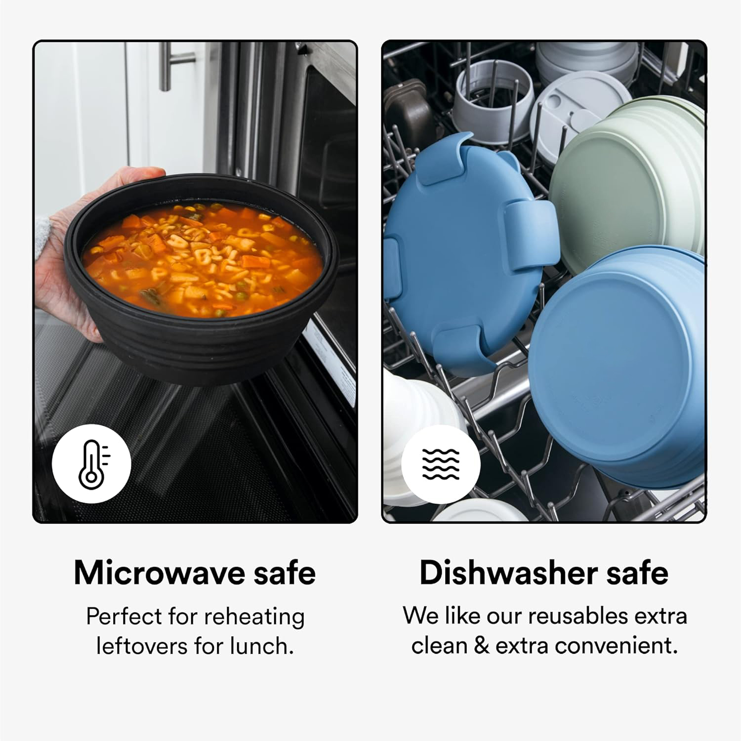 Bayzon Collapsible Bowl 36oz R - Meal Prep Cold Lunches 评论和价格