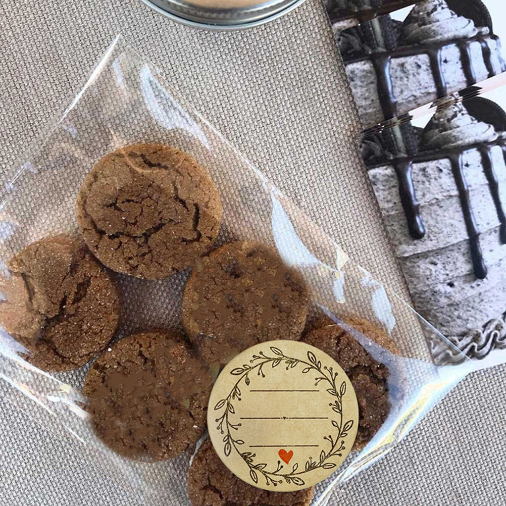 3 Rolls Kraft Paper Round Labe - Spice Jar Labels 评论和价格